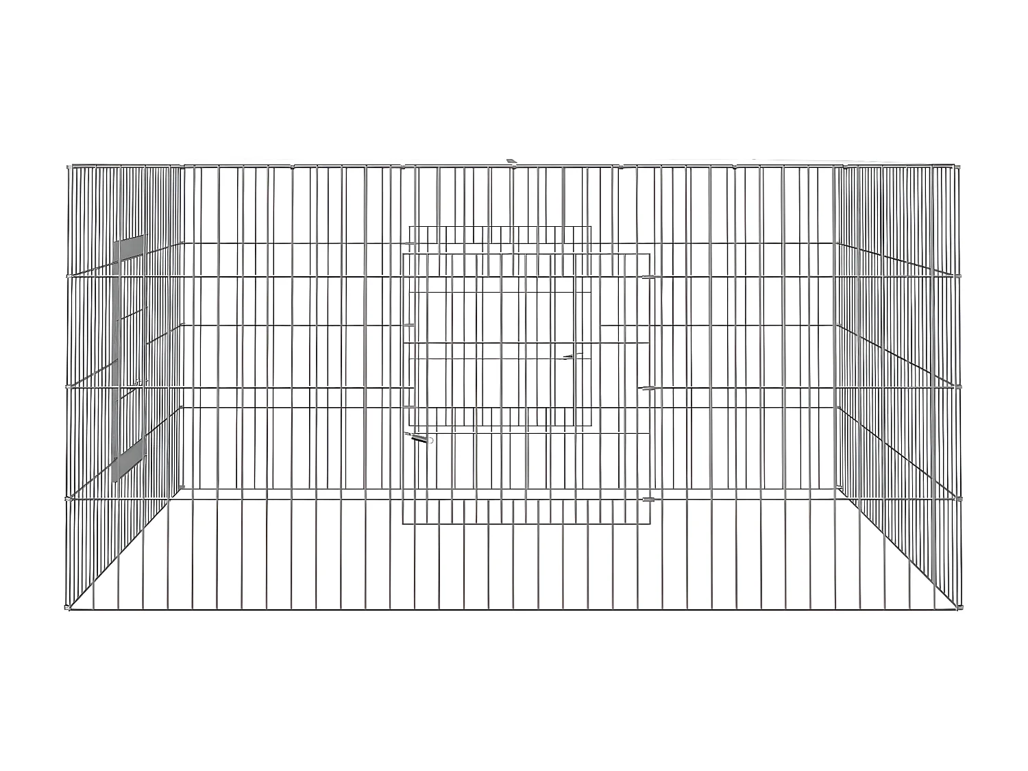 Coelheira 110x110x55 cm ferro galvanizado PT135266