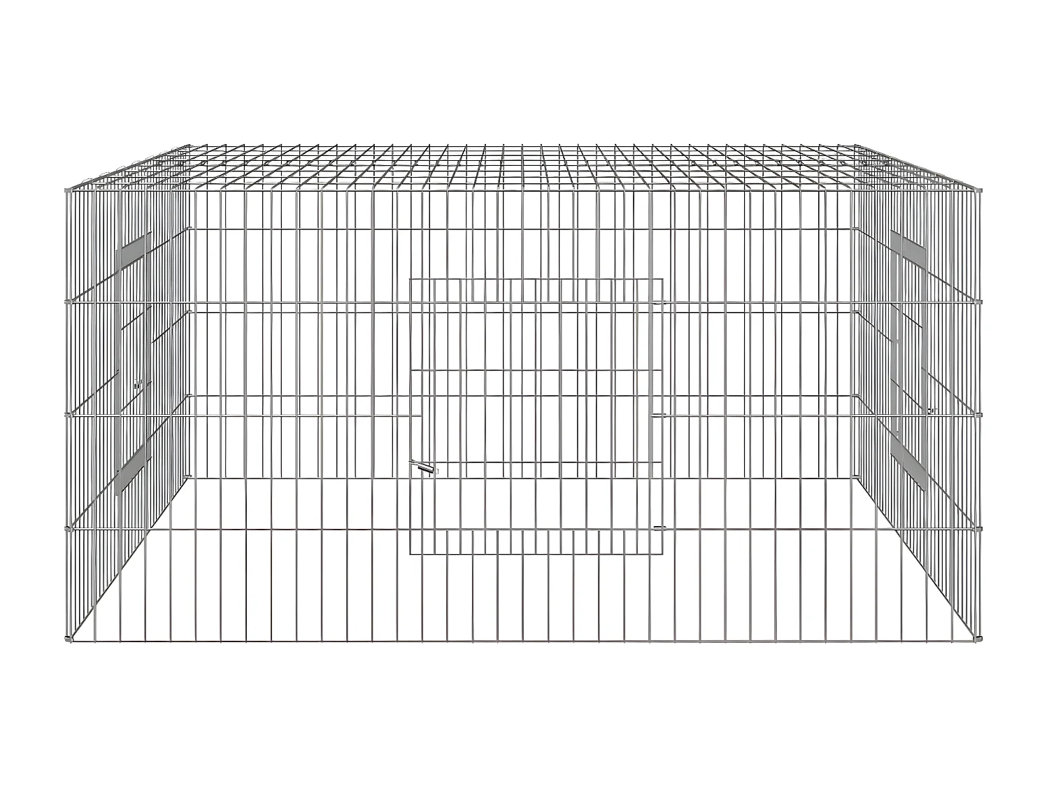 Coelheira 110x110x55 cm ferro galvanizado PT135266