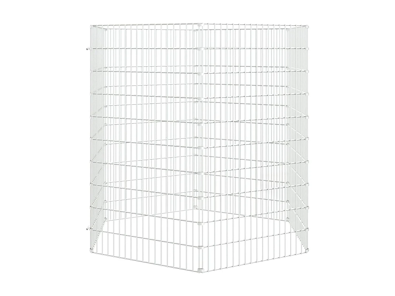 Recinto exterior p/ animais 6 painéis 54x100cm ferro galvaniz. PT512796