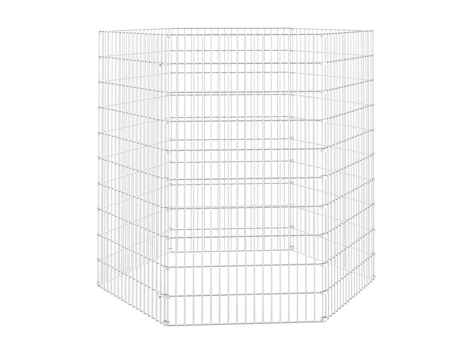 Cage à lapin 6 panneaux 54x100 cm Fer galvanisé RG3Q38222