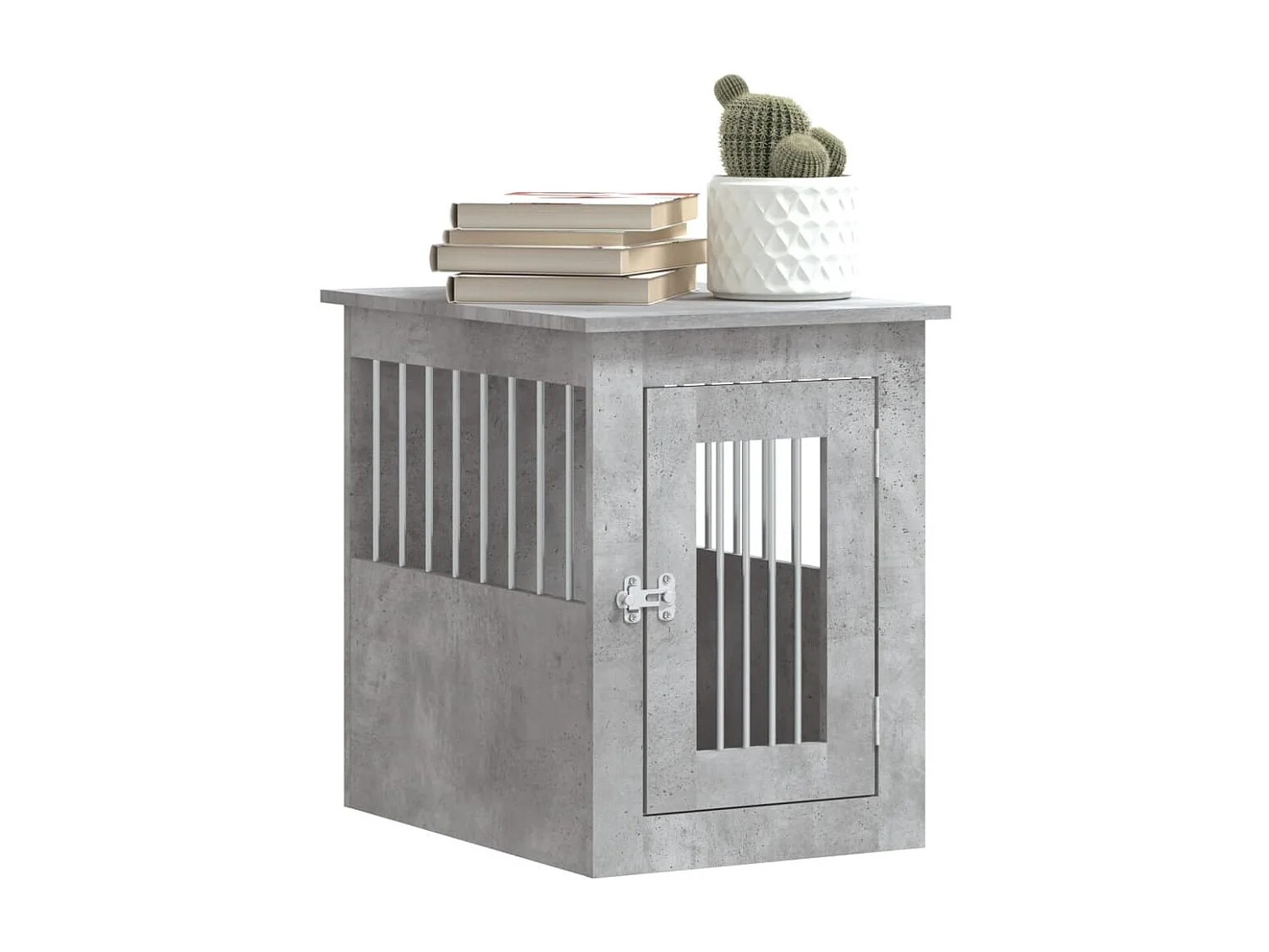 Meuble de cage pour chiens gris béton 45x62x59 cm RG3Q92555