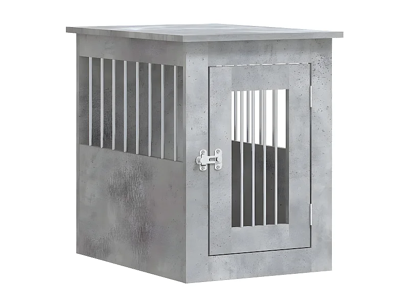 Meuble de cage pour chiens gris béton 45x62x59 cm RG3Q92555