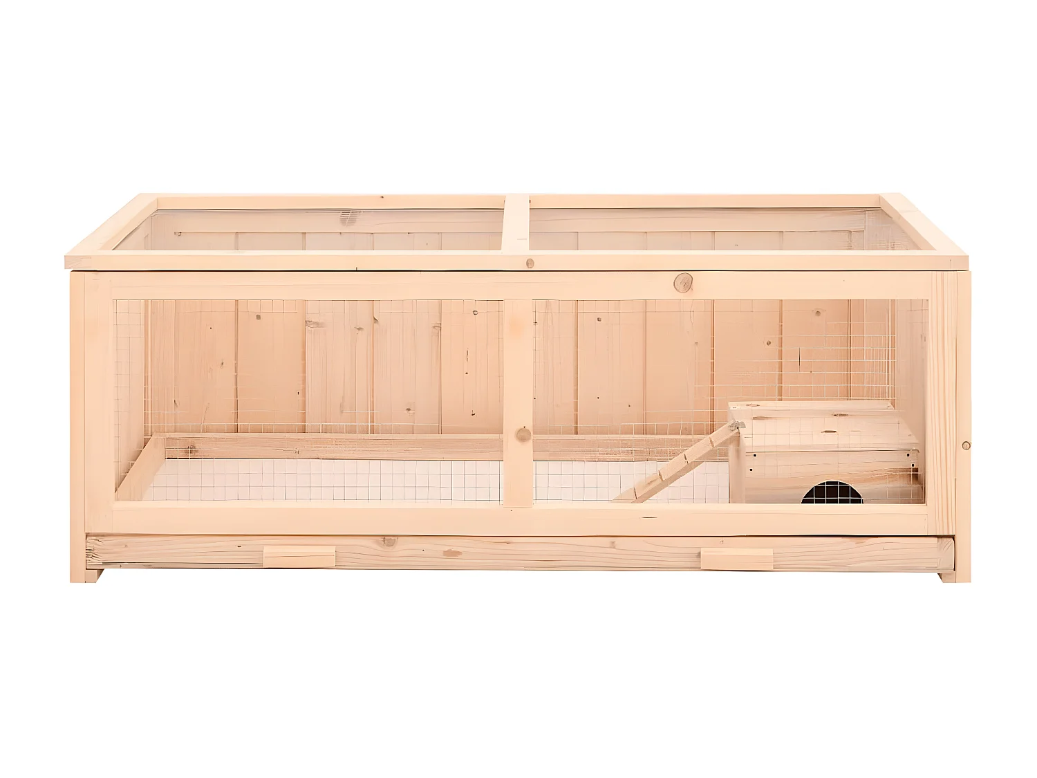 Gaiola para hamster 104x52x38 cm madeira de abeto maciça PT246180