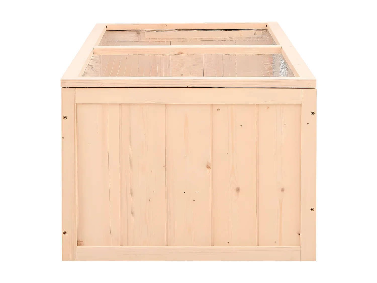 Jaula para hámster madera maciza abeto 104x52x38 cm ES812804