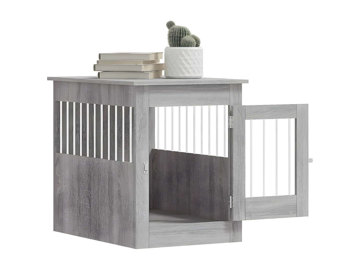 Móvel casota para cão 55x80x68 derivados madeira cinza sonoma PT235126