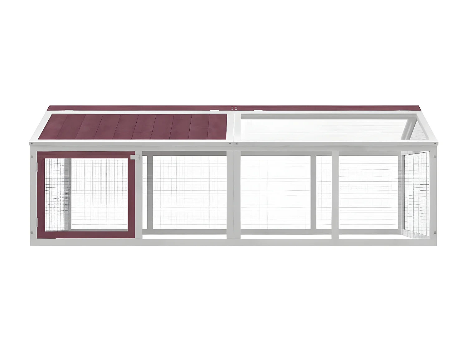 Enclos animaux moka 200x112,5x74 cm bois massif de pin RG3Q10944