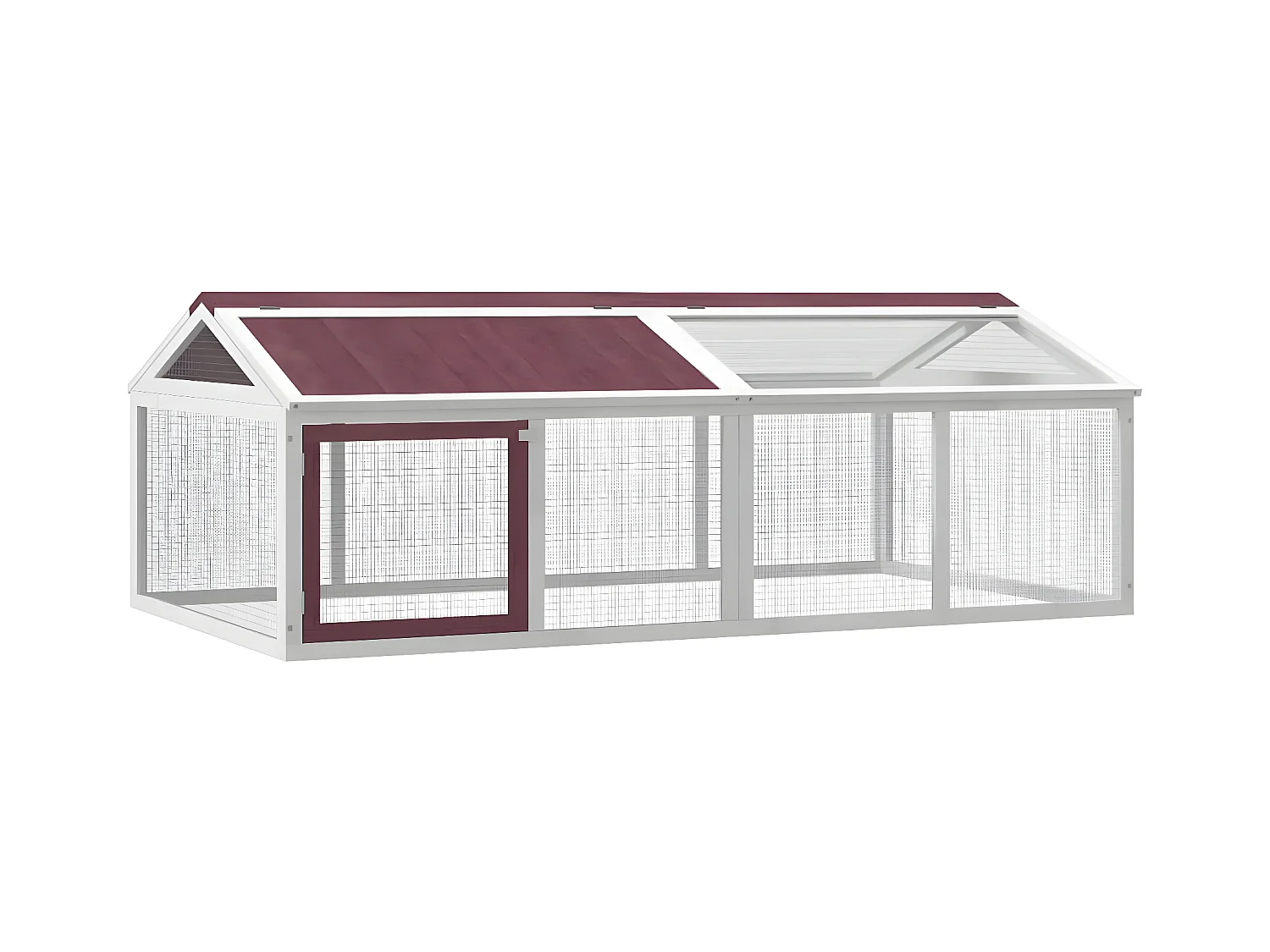 Enclos animaux moka 200x112,5x74 cm bois massif de pin RG3Q10944