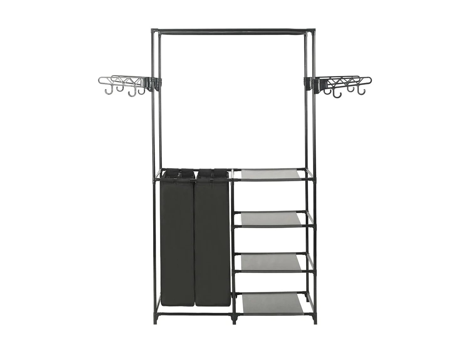 Porte-vêtements Acier et tissu non-tissé 87x44x158 cm Noir WVGQ4341