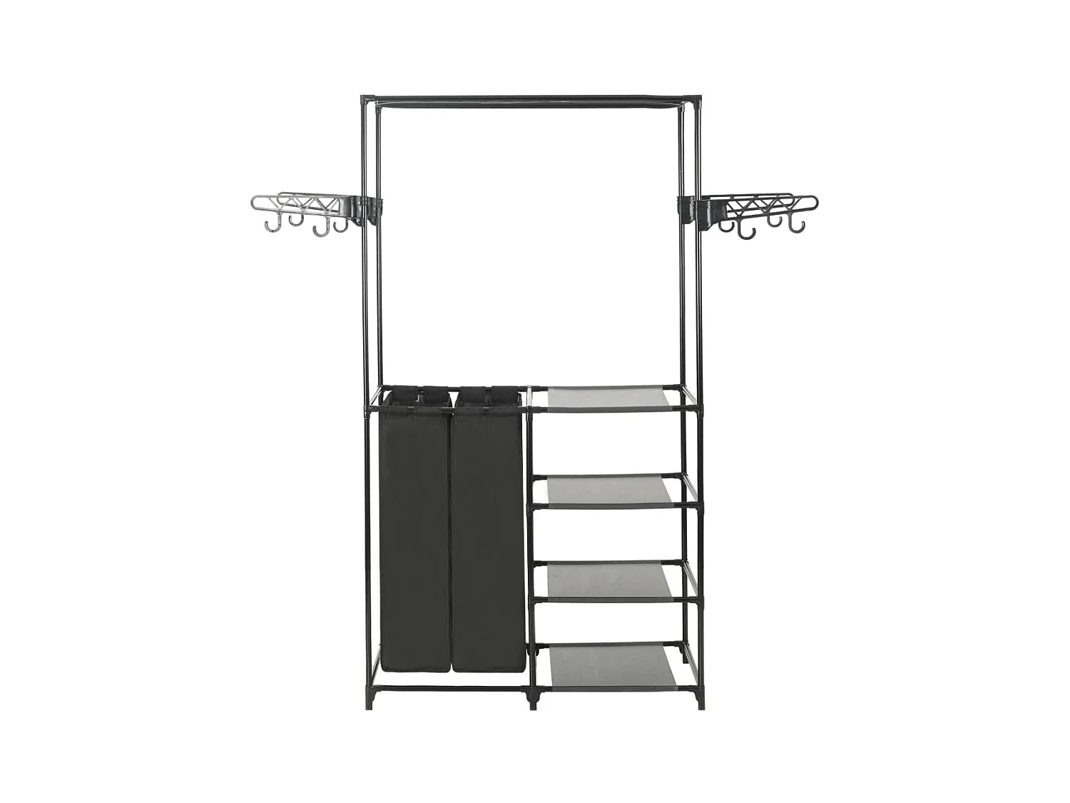 Porte-vêtements Acier et tissu non-tissé 87x44x158 cm Noir WVGQ4341