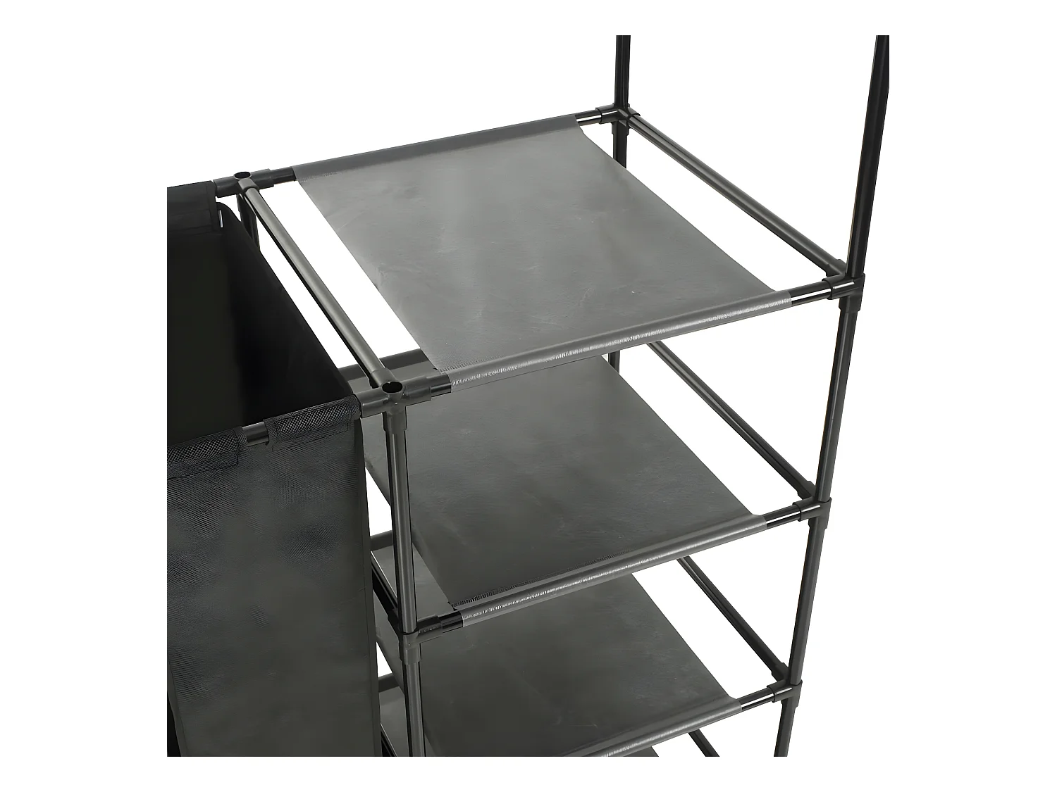 Porte-vêtements Acier et tissu non-tissé 87x44x158 cm Noir WVGQ4341