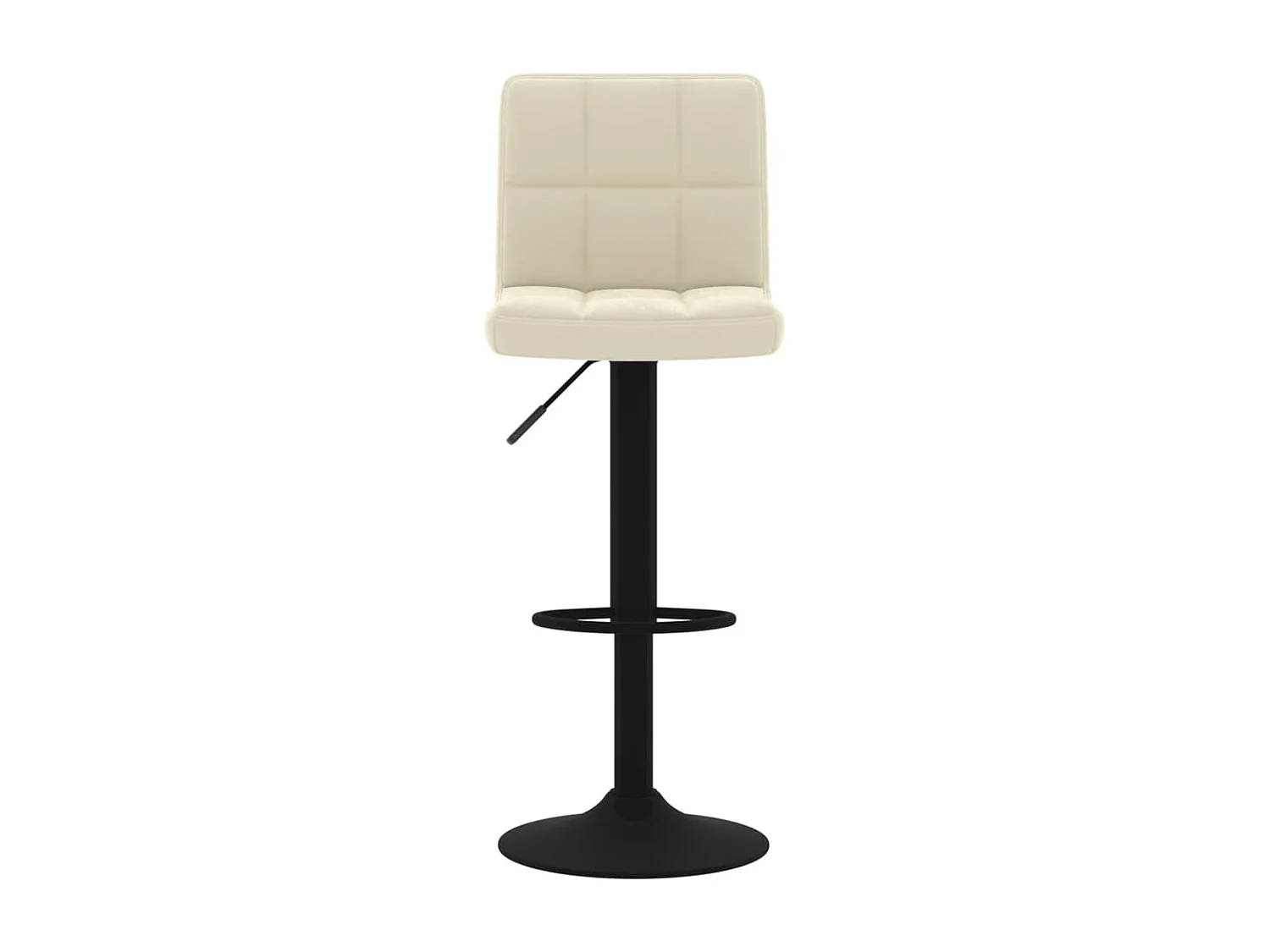 lot de 2 Tabourets de bar crème velours SSA2255