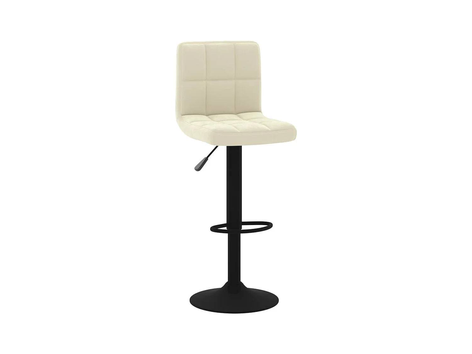lot de 2 Tabourets de bar crème velours SSA2255