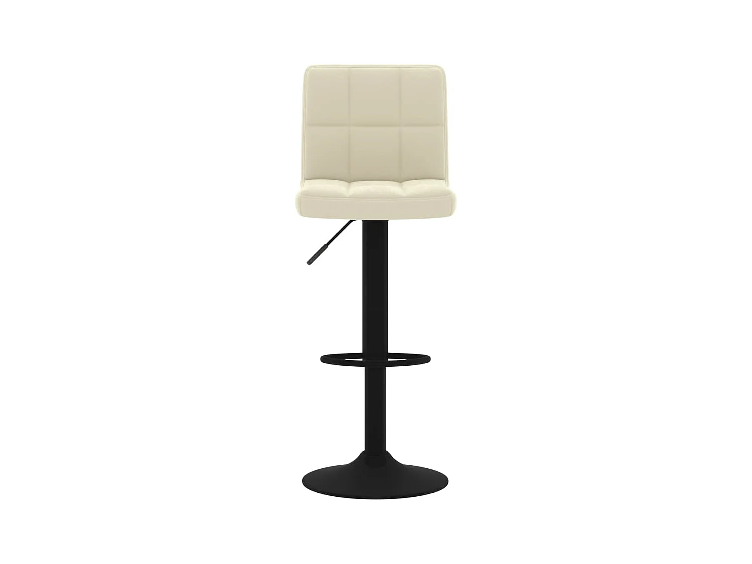 lot de 2 Tabourets de bar crème velours SSA2255