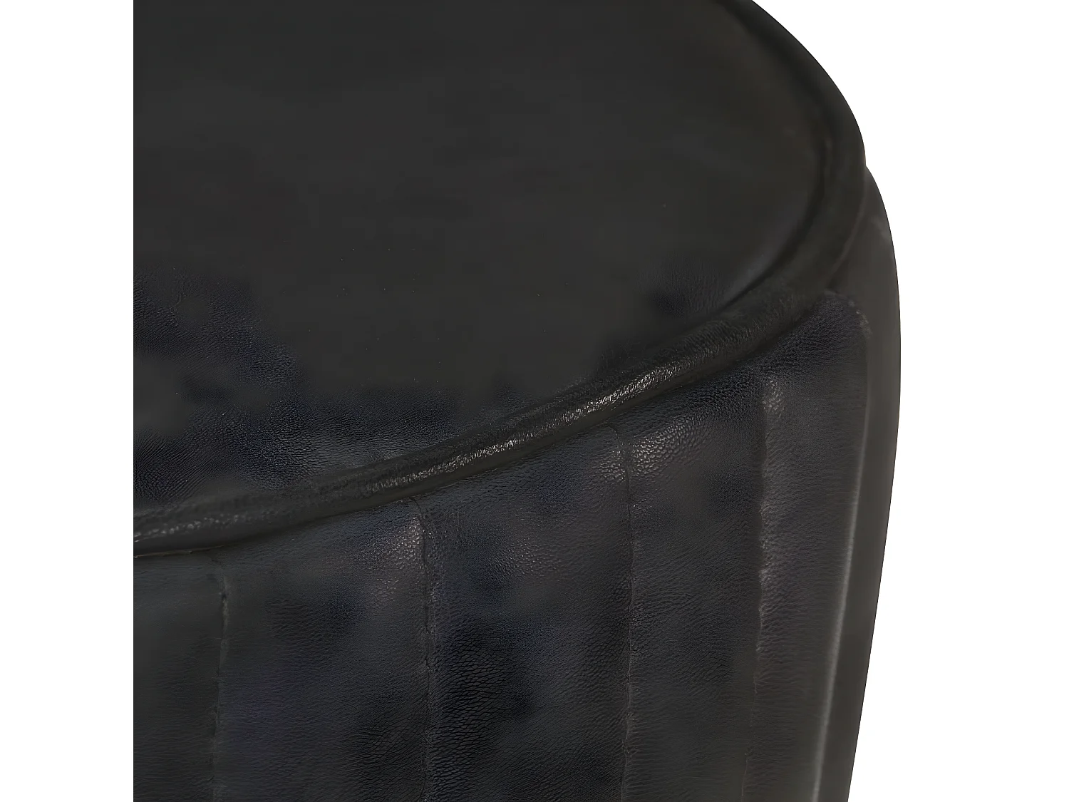 Tabouret de bar Noir Cuir véritable SSA8110