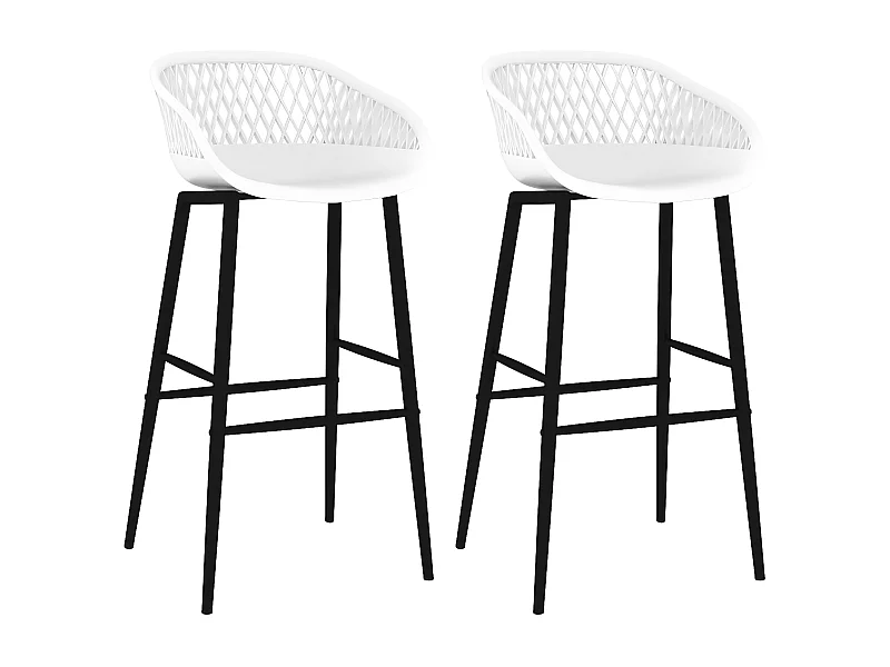 Cadeiras de bar 2 pcs branco PT147595