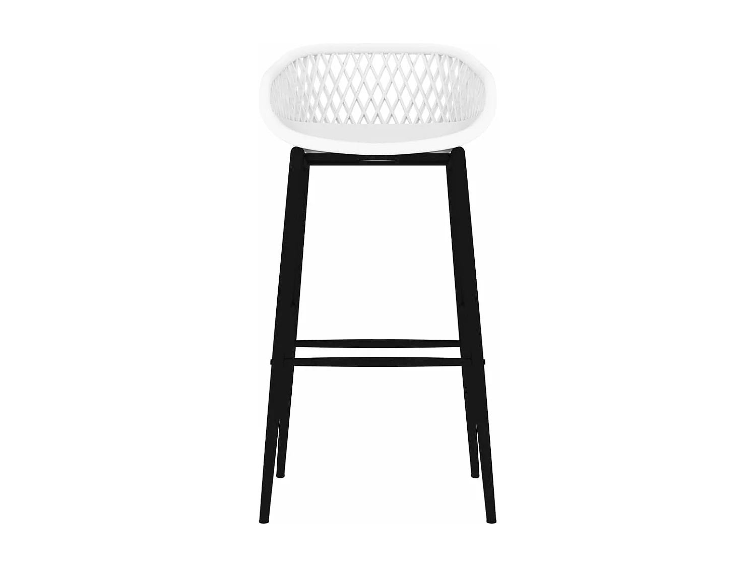 lot de 2 Tabourets de bar blanc LSJ3068