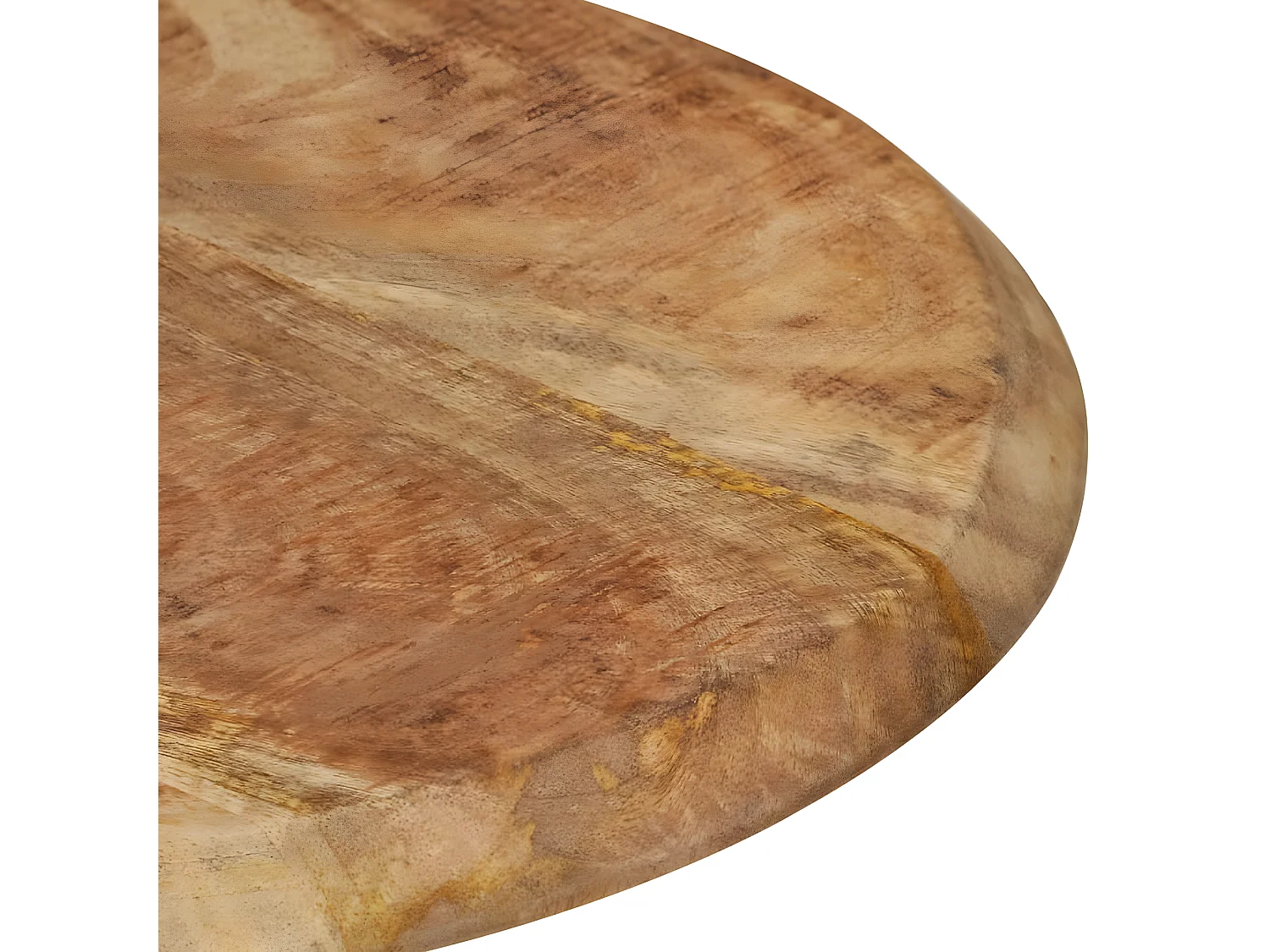 Juego de 2 Taburetes de barra de cocina madera maciza de mango ES47891