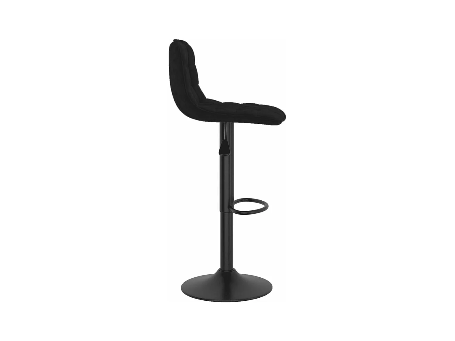 lot de 2 Tabourets de bar Noir Velours SSA9383