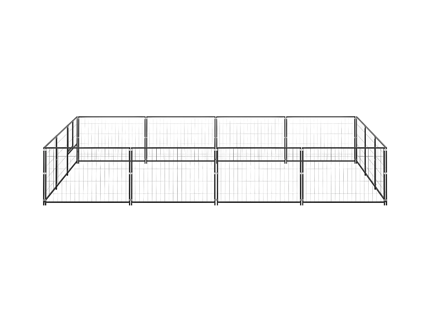 Chenil Noir 12 m² Acier RG3Q75220
