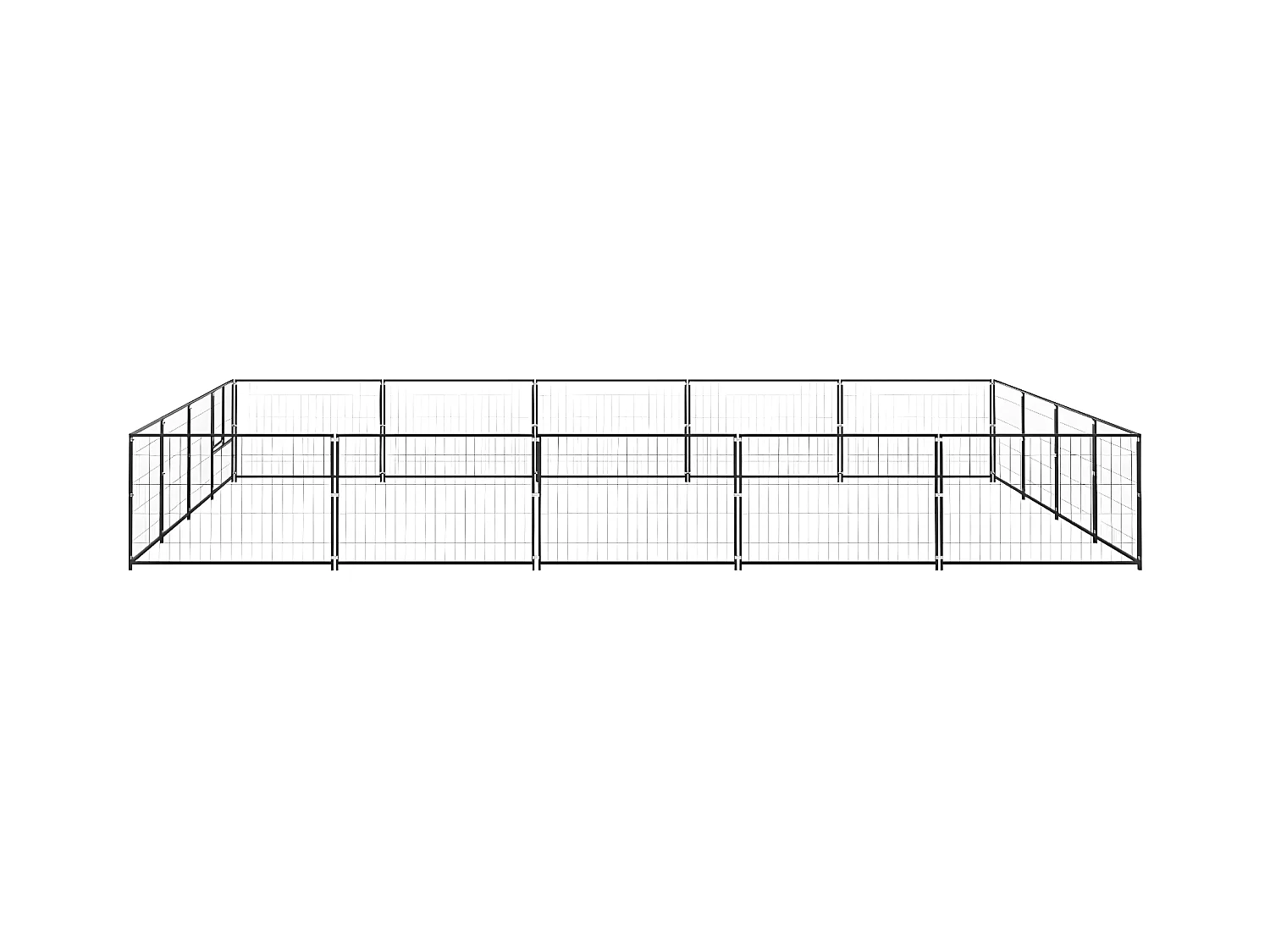 Chenil Noir 20 m² Acier RG3Q84541