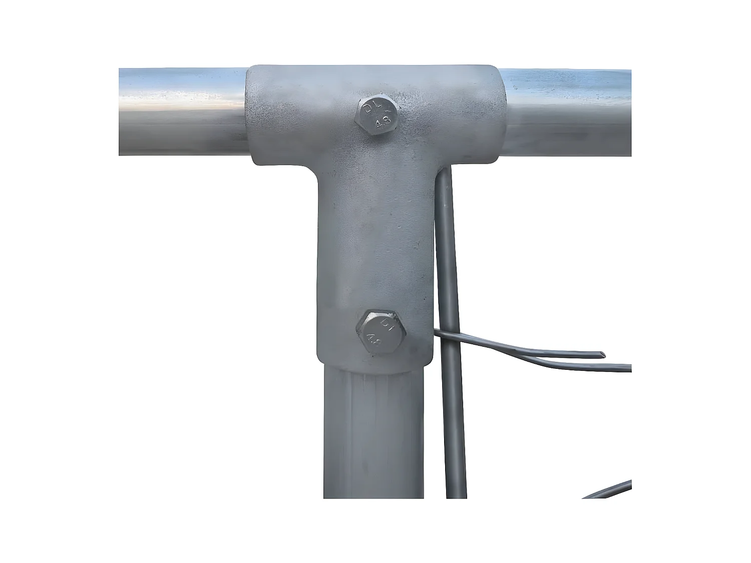 Hondenkennel voor buiten 4x4x1 m gegalvaniseerd staal NL498199