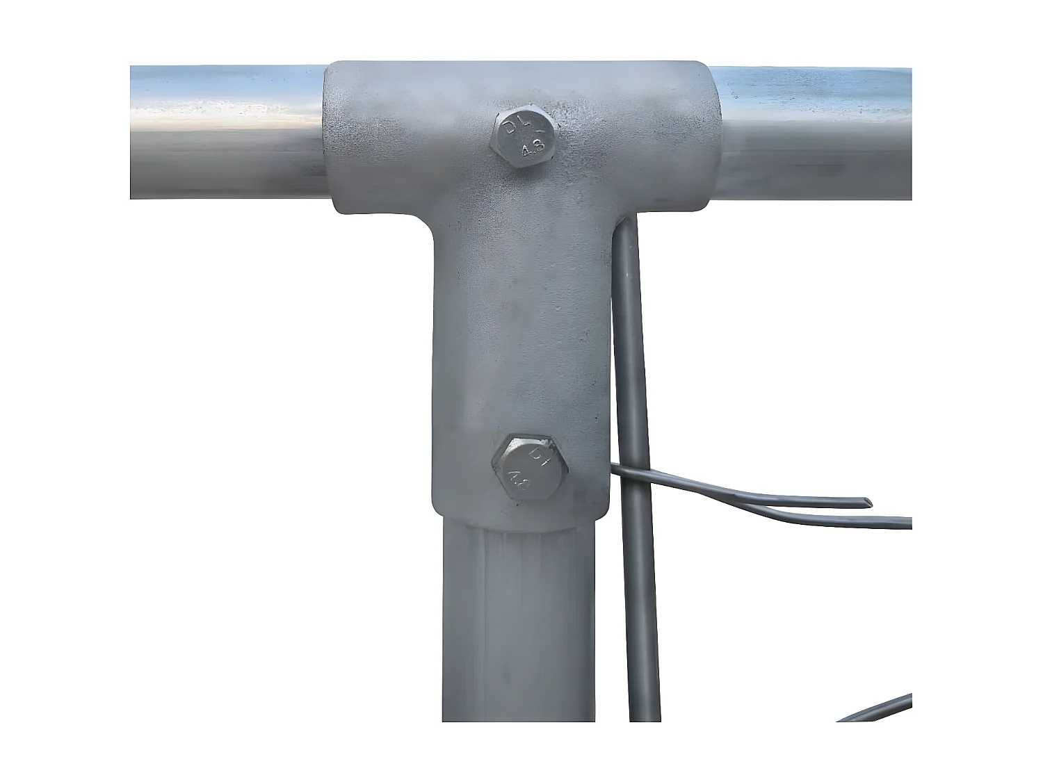 Perrera de exterior de acero galvanizado 4x4x1 m ES519937