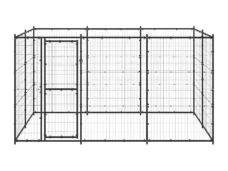Perrera de exterior de acero 7,26 m² ES970994