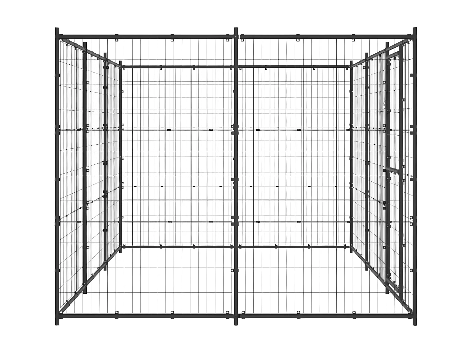 Perrera de exterior de acero 7,26 m² ES970994