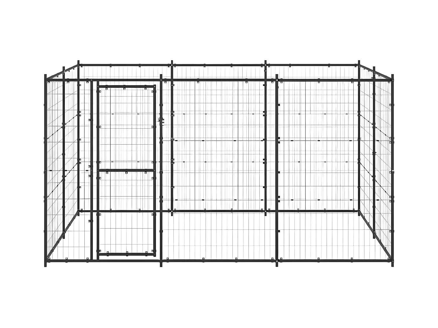 Chenil extérieur Acier 7,26 m² RG3Q78528