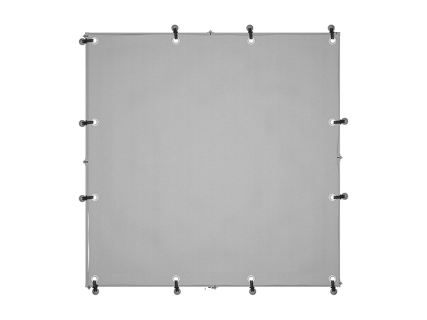Chenil Argenté 110x110x110 cm Acier RG3Q14043