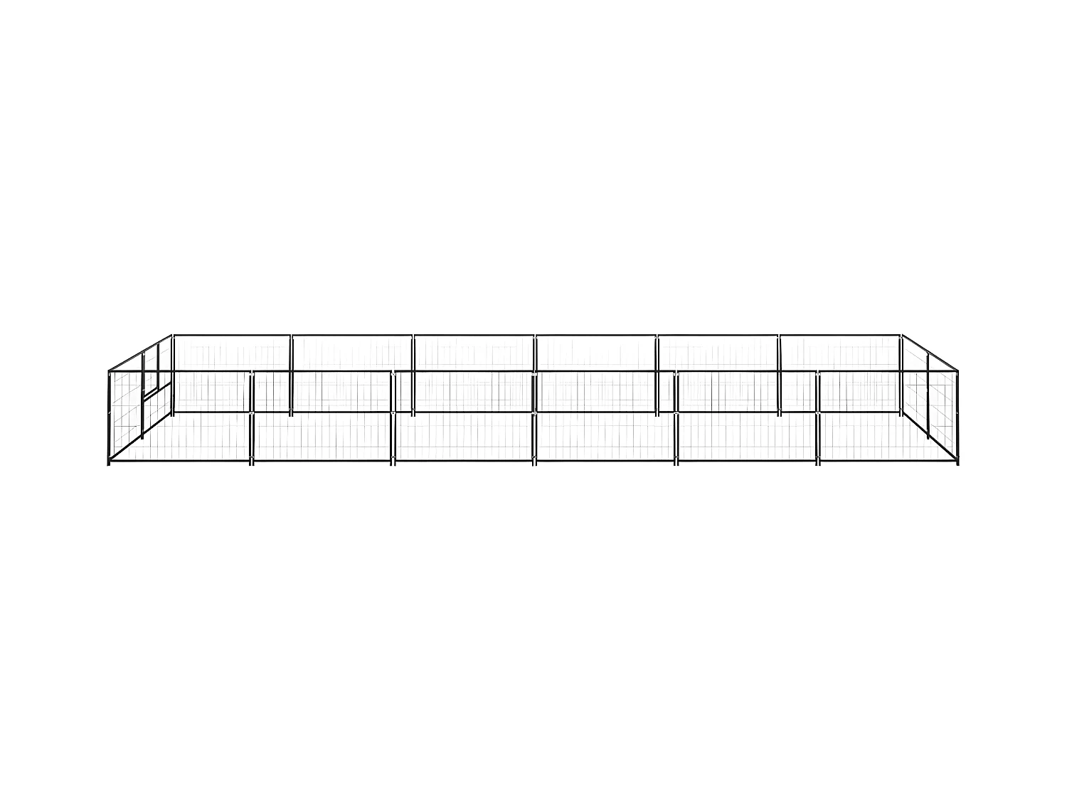 Chenil Noir 12 m² Acier RG3Q45368