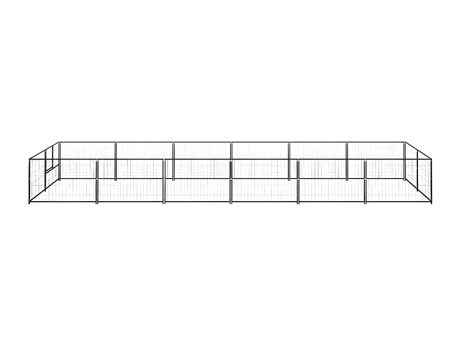 Chenil Noir 12 m² Acier RG3Q45368