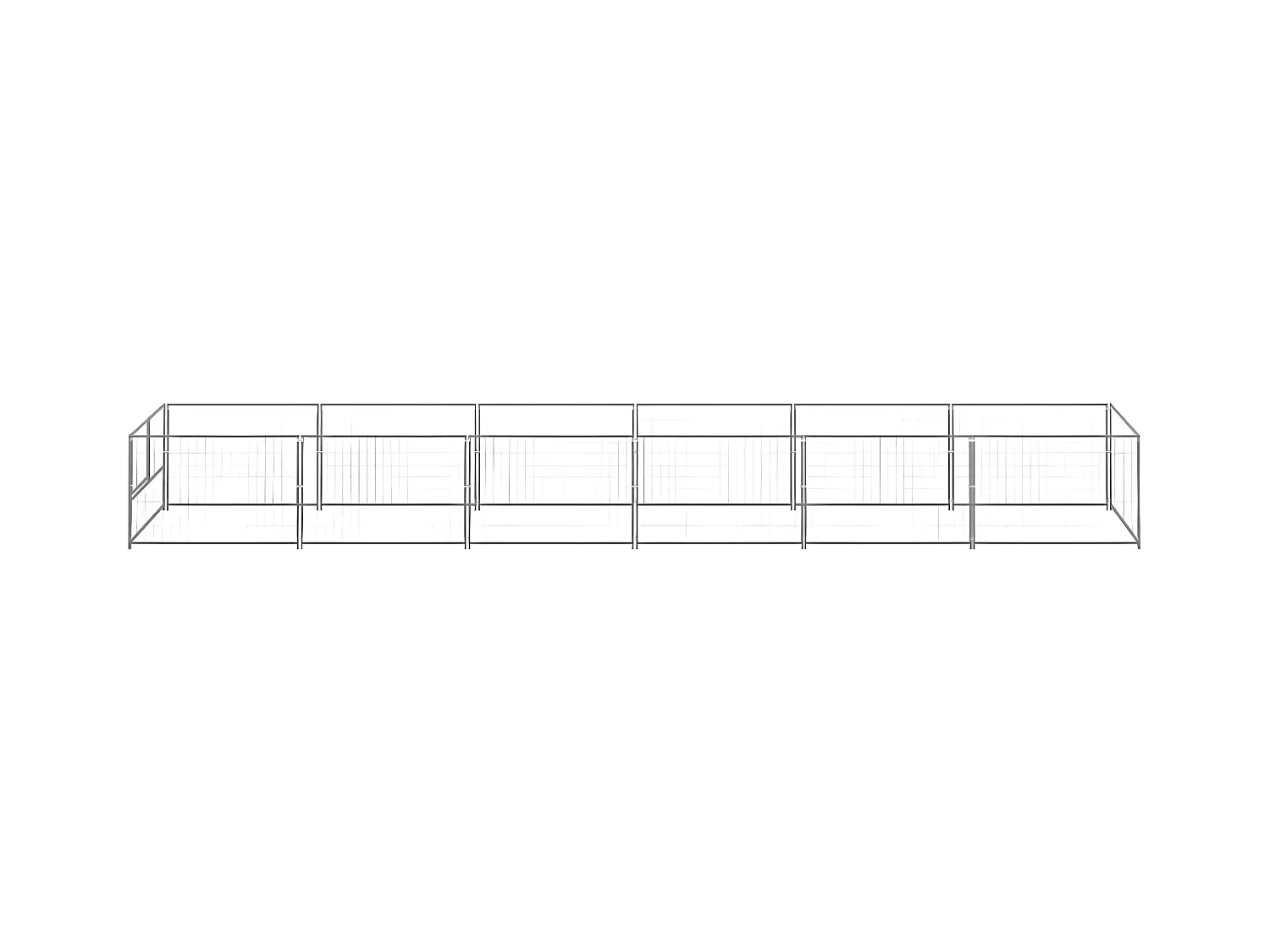 Chenil Argenté 6 m² Acier RG3Q99363