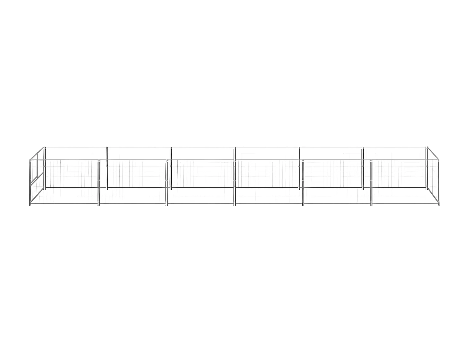 Chenil Argenté 6 m² Acier RG3Q99363
