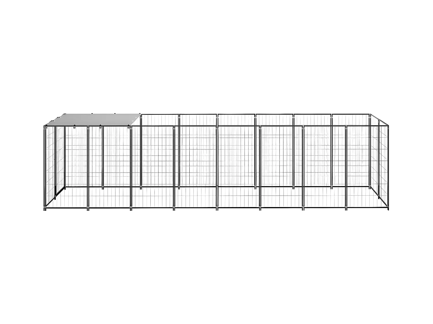 Chenil Noir 4,84 m² Acier RG3Q29033
