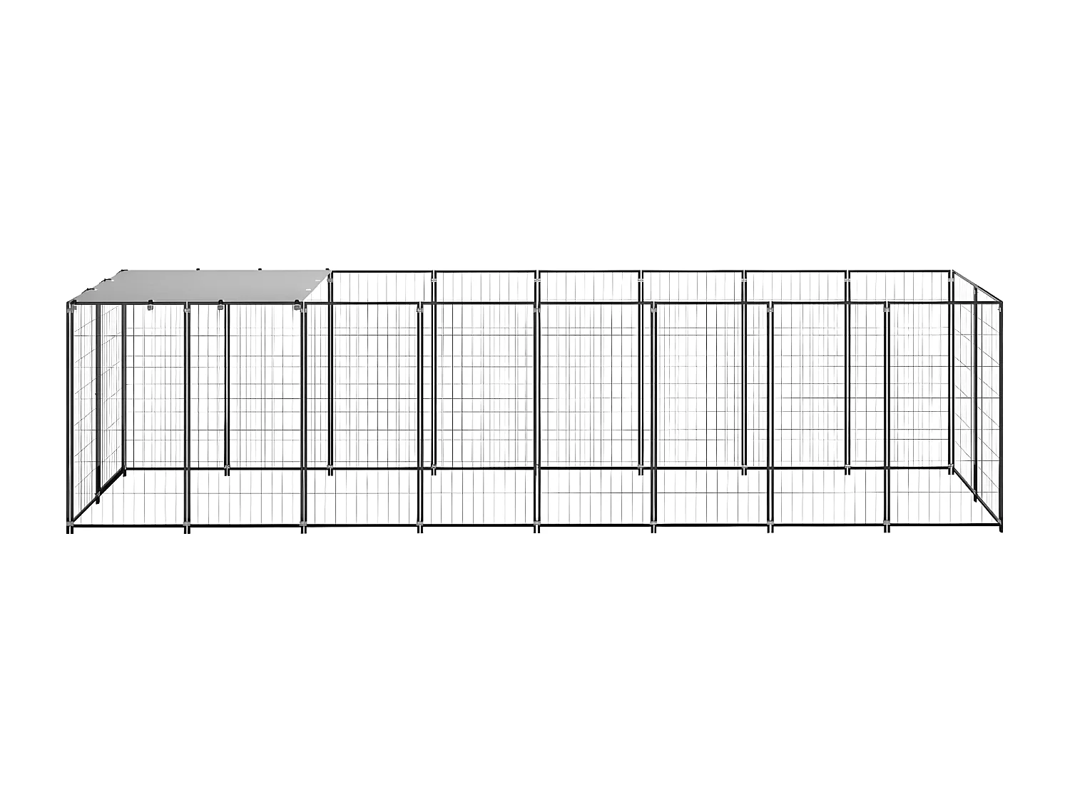 Chenil Noir 4,84 m² Acier RG3Q29033