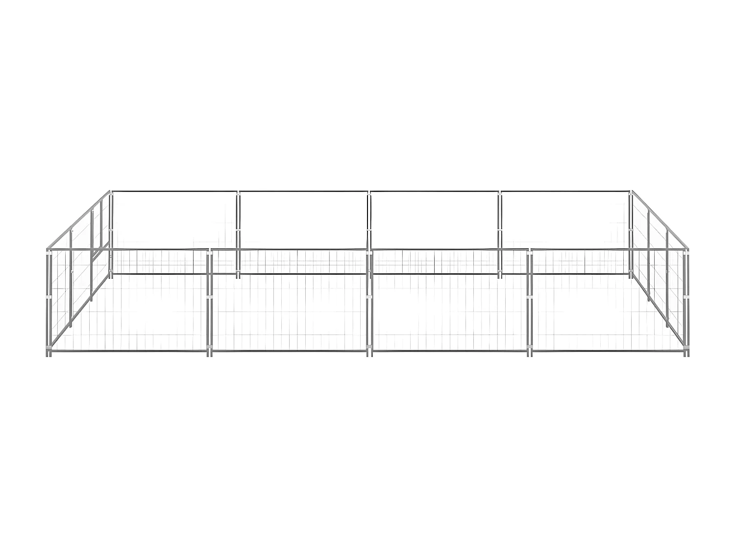 Chenil Argenté 12 m² Acier RG3Q84473