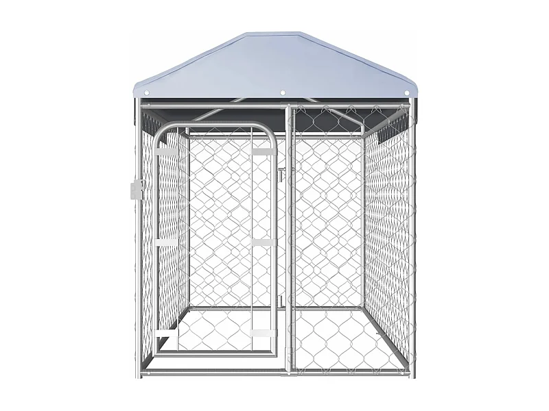 Chenil d'extérieur avec toit pour chiens 200x100x125 cm RG3Q54646