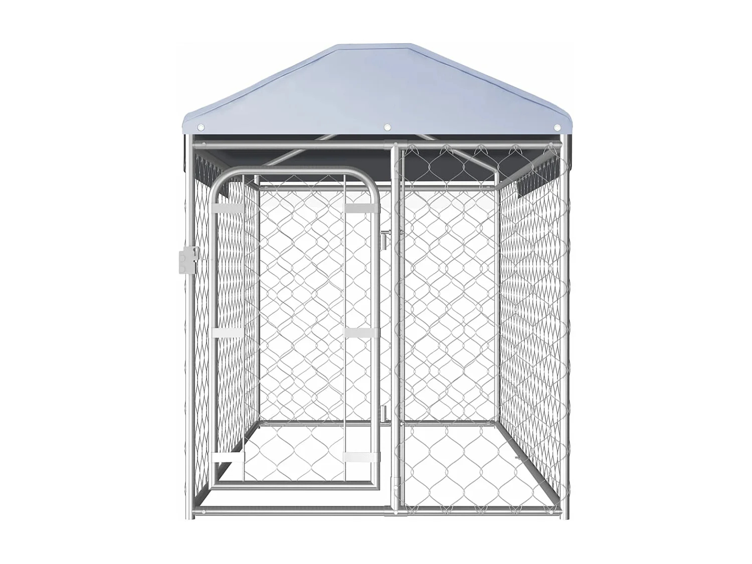 Perrera de exterior con techo 200x100x125 cm ES198402