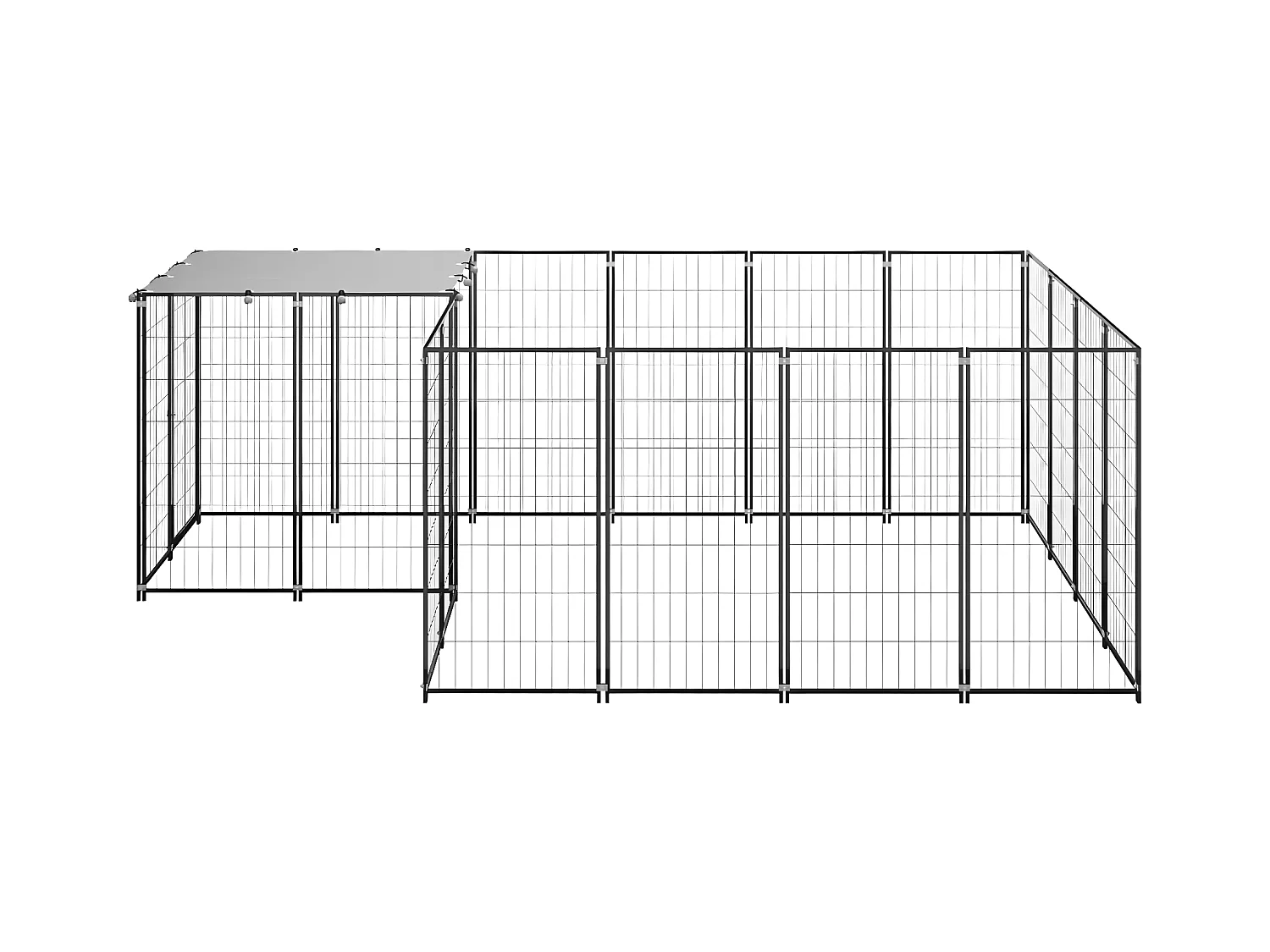 Chenil Noir 6,05 m² Acier RG3Q32651