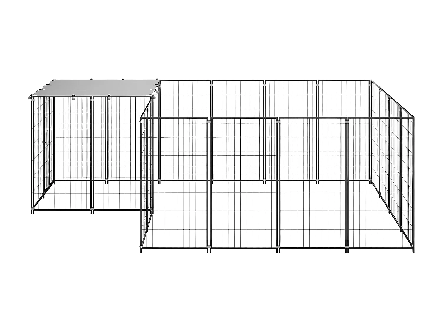 Chenil Noir 6,05 m² Acier RG3Q32651