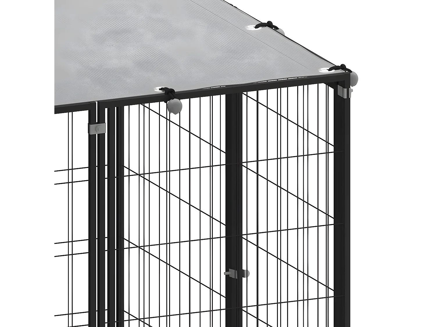 Chenil Noir 6,05 m² Acier RG3Q32651