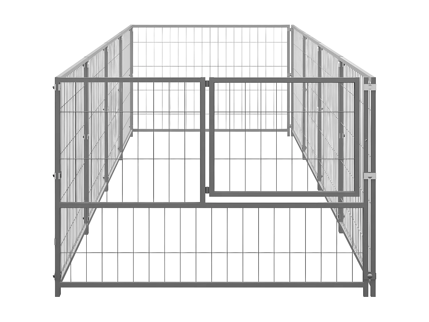 Chenil Argenté 4 m² Acier RG3Q21781