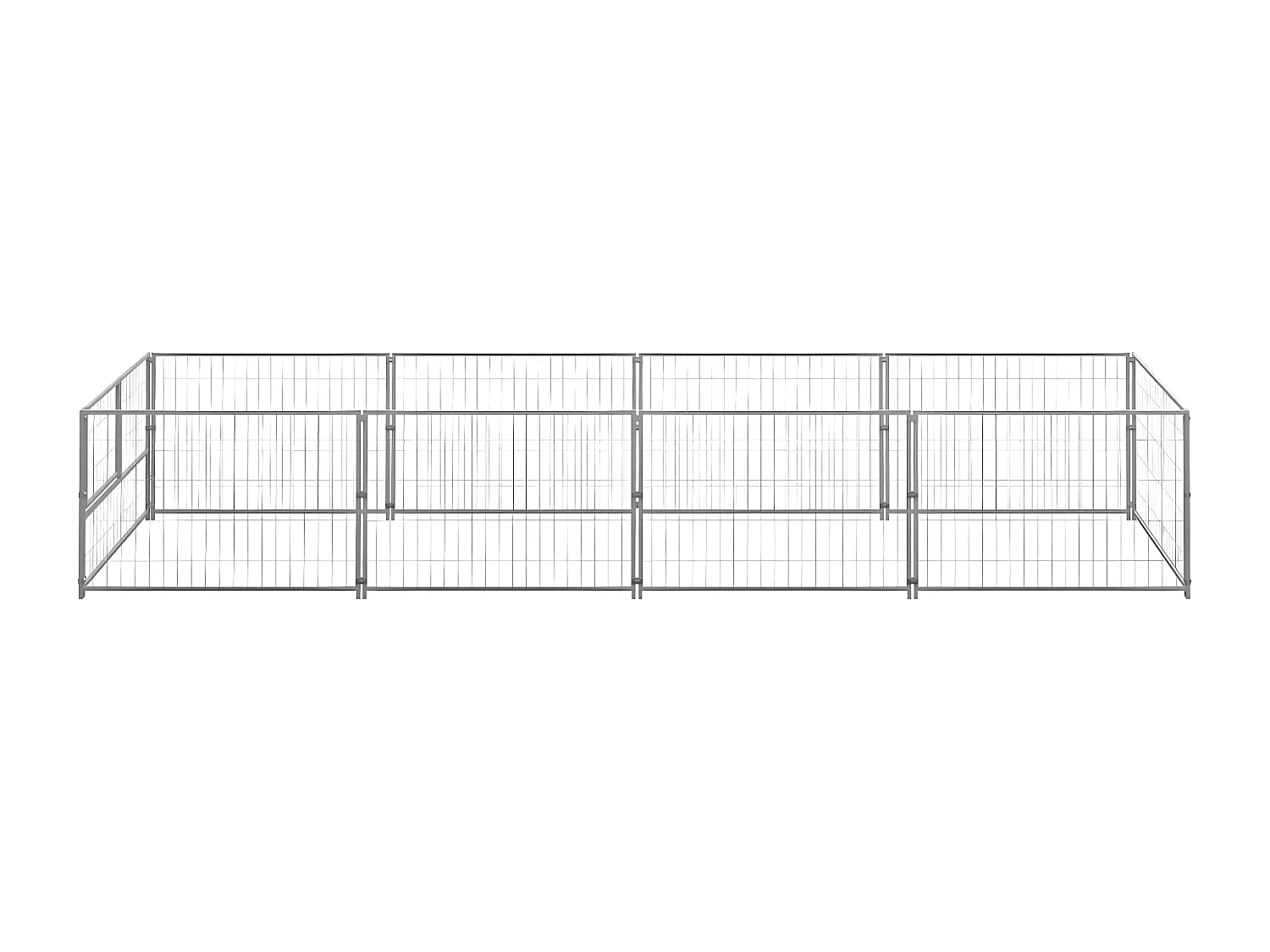 Chenil Argenté 4 m² Acier RG3Q21781