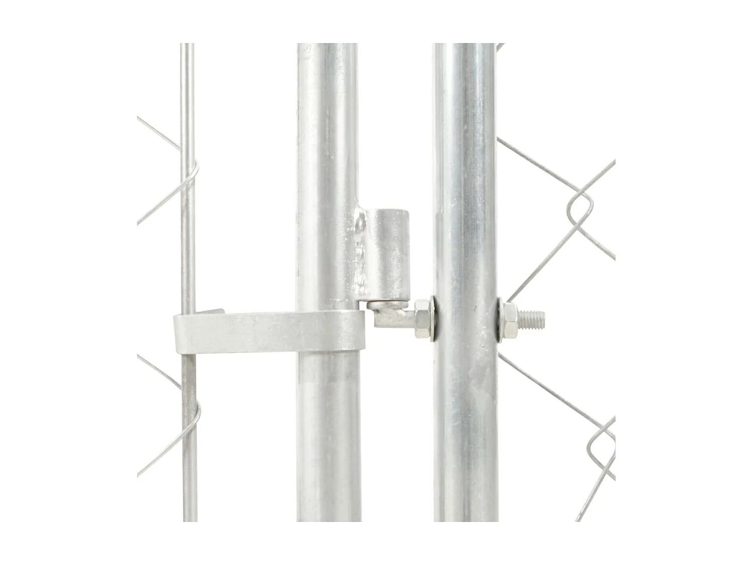 Chenil extérieur avec toit pour chiens 200 x 200 x 135 cm RG3Q21307