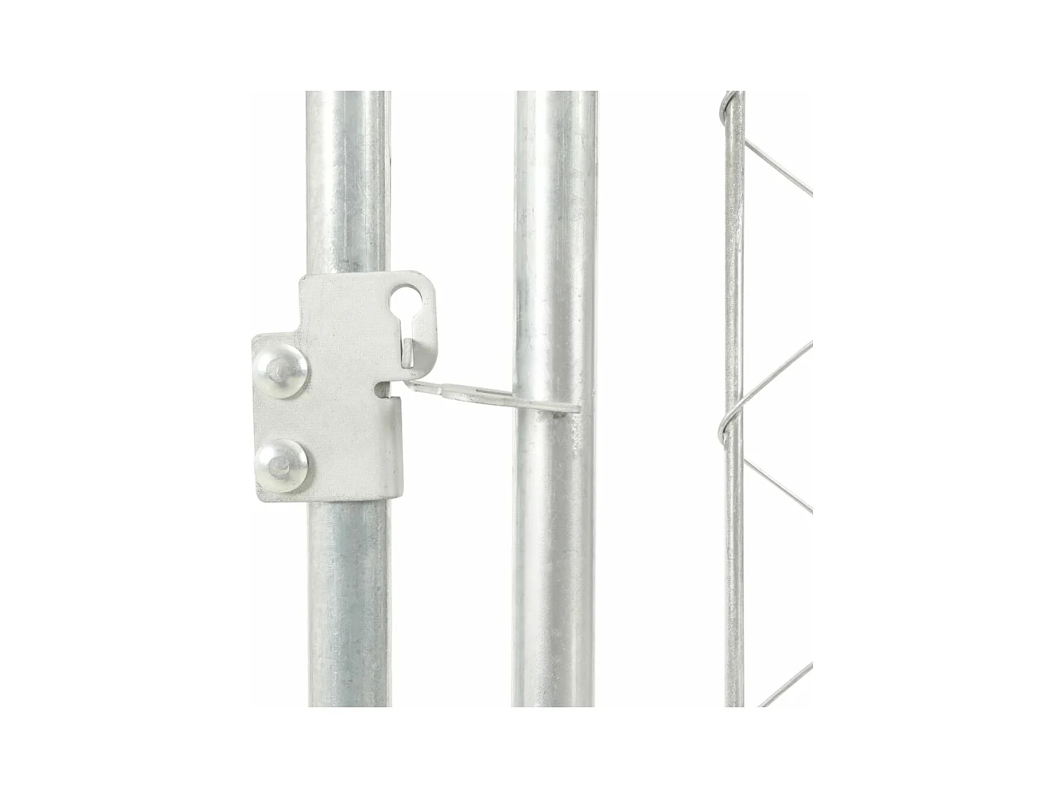 Chenil extérieur avec toit pour chiens 200 x 200 x 135 cm RG3Q21307