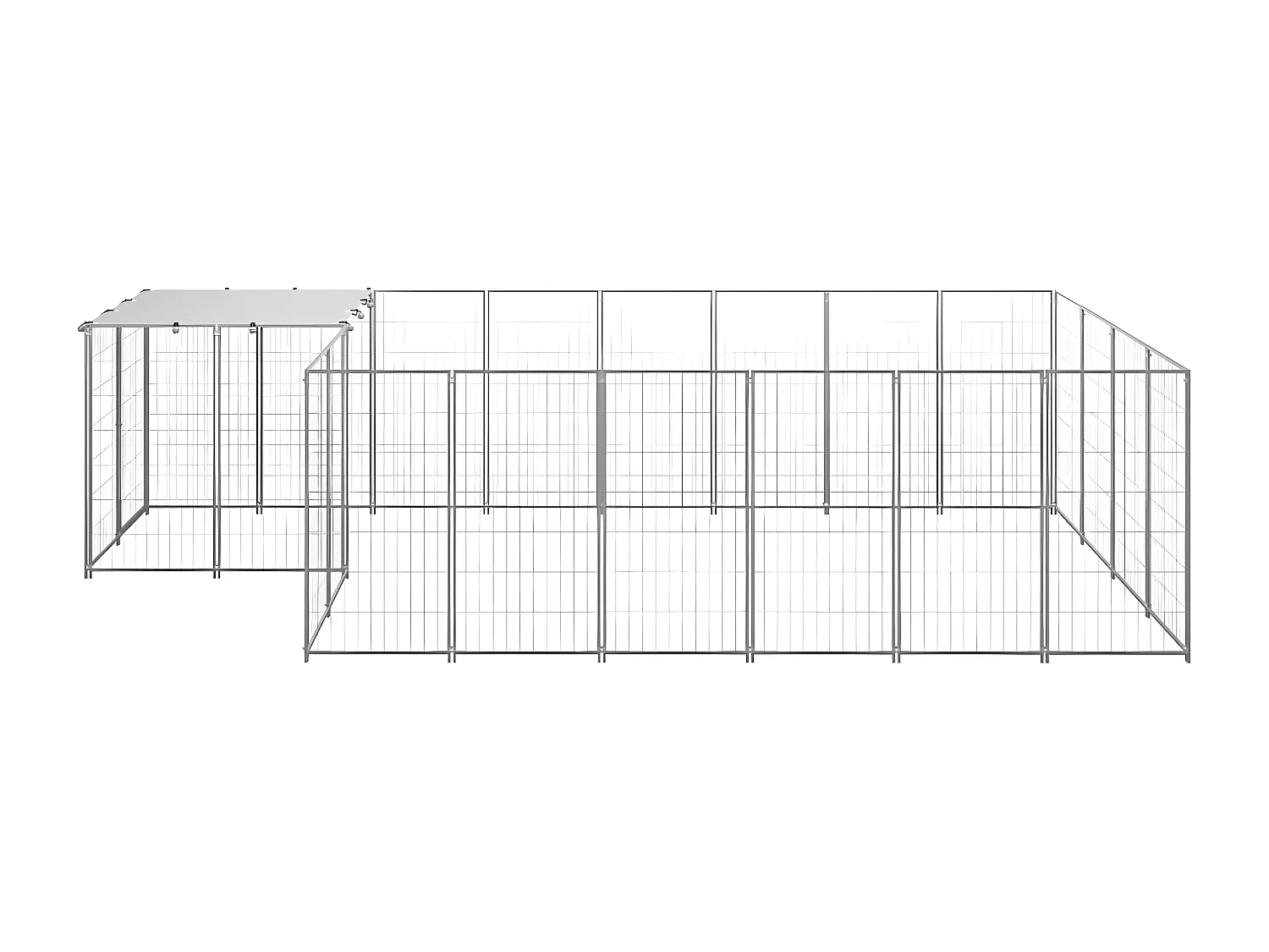 Chenil Argenté 8,47 m² Acier RG3Q38286