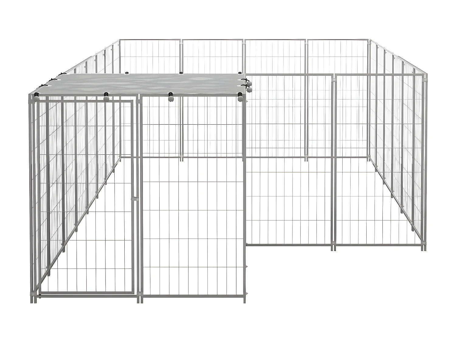 Chenil Argenté 8,47 m² Acier RG3Q38286