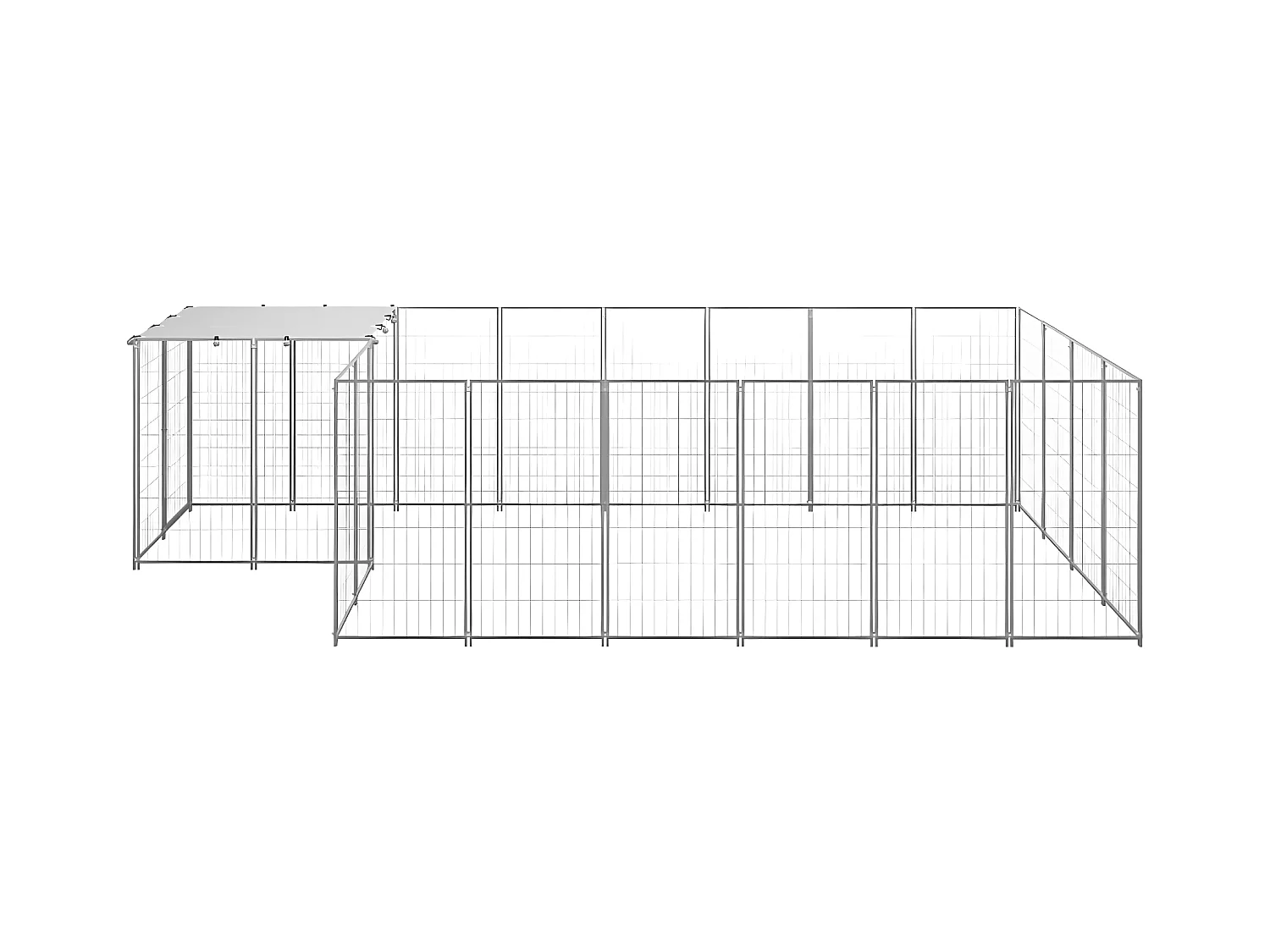 Chenil Argenté 8,47 m² Acier RG3Q38286