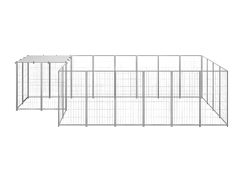 Chenil Argenté 8,47 m² Acier RG3Q38286